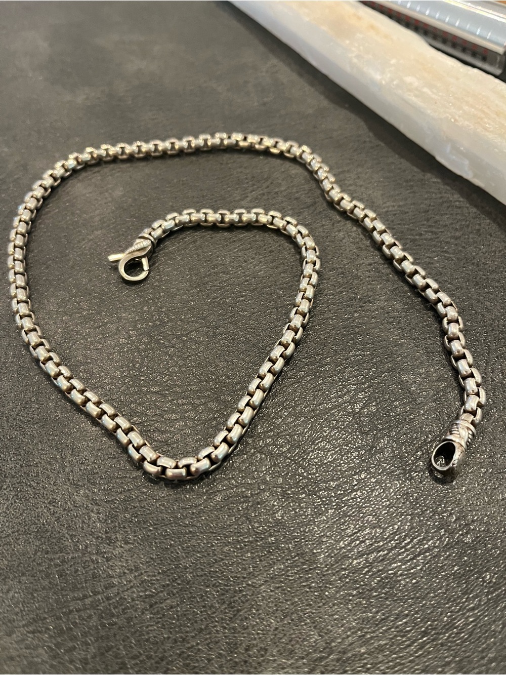 Jai John Hardy Sterling Silver Box-Link Necklace - Silver